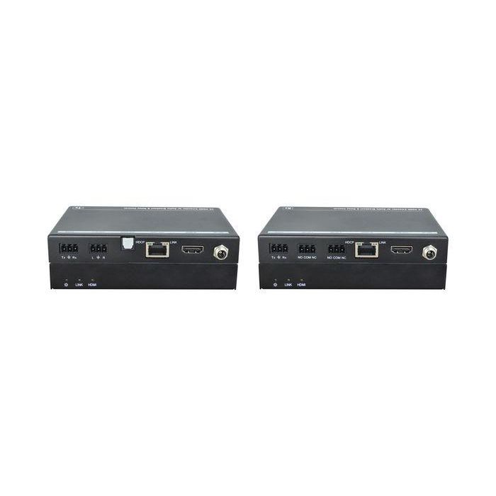Vivolink Kit Extensor HDBaseT con Relé HDMI 1.4 HDCP 2.2 para Control de Pantalla y Audio hasta 70m 1080P/40m 4K 1
