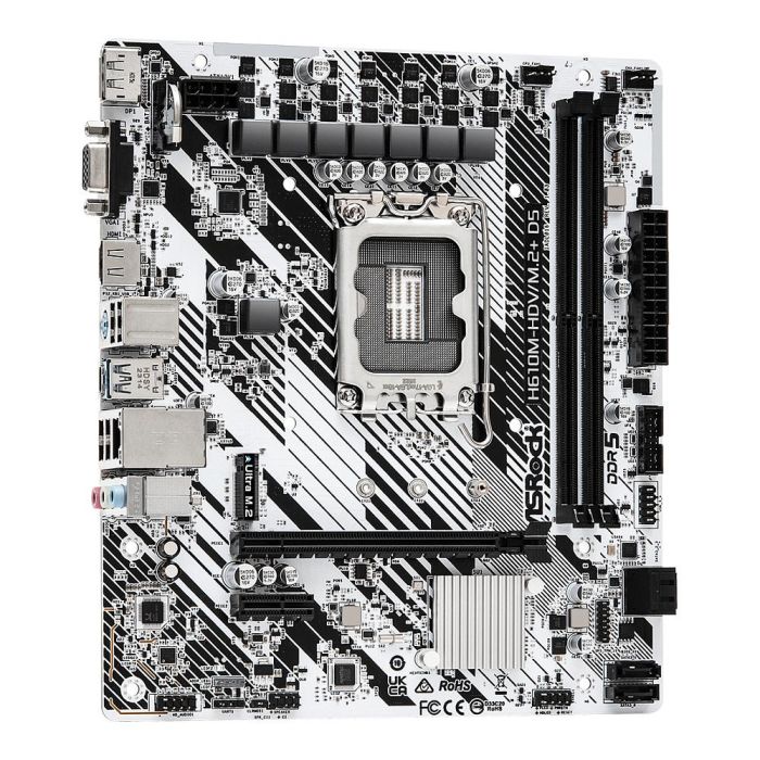 ASRock 90-MXBM50-A0UAYZ Placa Base Intel H610 LGA 1700 DDR5 Micro ATX para PC 3