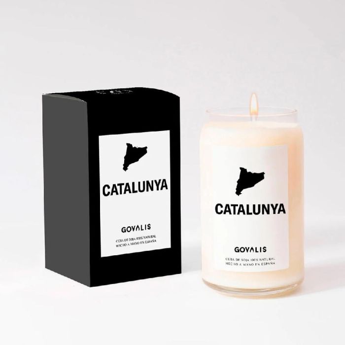 Govalis Vela Aromática Catalunya 500 gr, con Notas Cítricas, Florales y Amaderadas, Ideal para Decorar y Relajar el Hogar