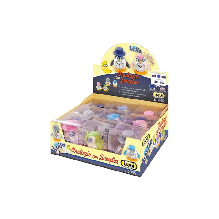 Trevi SL 3045 Reloj Despertador Analógico Multicolor para Niños con Función Snooze y Alimentación a Pilas AAA. 100x70x110 mm. 1 Trevi SL 3045 Reloj Despertador Analógico Multicolor para Niños con Función Snooze y Alimentación a Pilas AAA. 100x70x110 mm. 1