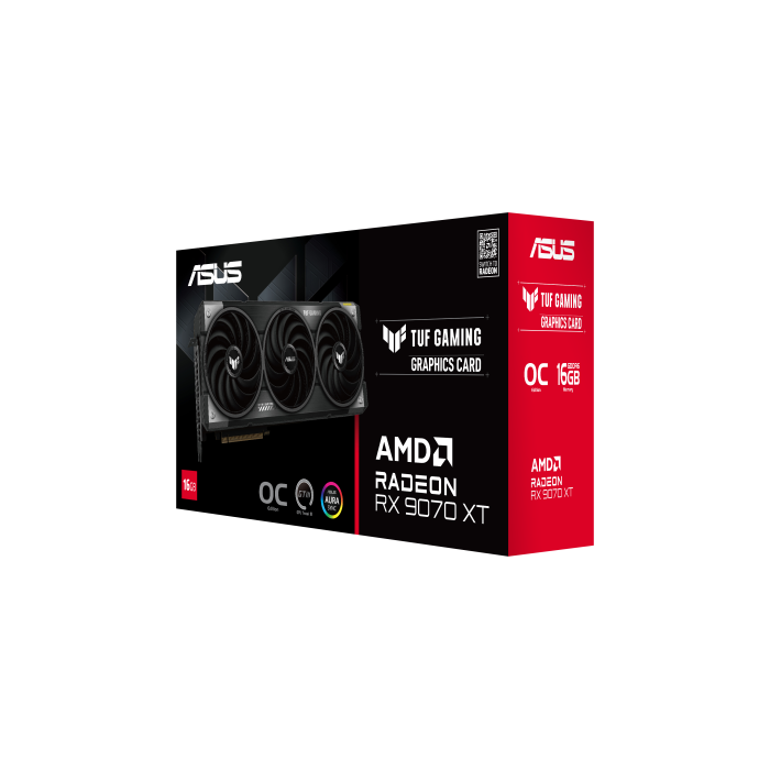 ASUS TUF Gaming TUF-RX9070XT-O16G-GAMING AMD Radeon RX 9070 XT 16GB GDDR6 256-bit PCIe 5.0 3 Ventiladores RGB 9