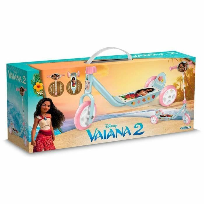 Disney Vaiana Patinete de 3 Ruedas para Niños 3+ Años, Superficie Antideslizante, Manillar Ajustable, Soporta 50 kg 1 Disney Vaiana Patinete de 3 Ruedas para Niños 3+ Años, Superficie Antideslizante, Manillar Ajustable, Soporta 50 kg 1