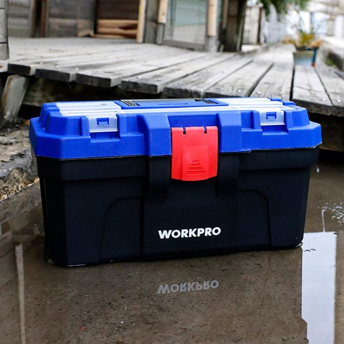 Workpro Caja de Herramientas 41 x 23 x 20.5 cm Negro, Azul y Rojo 6 Workpro Caja de Herramientas 41 x 23 x 20.5 cm Negro, Azul y Rojo 6