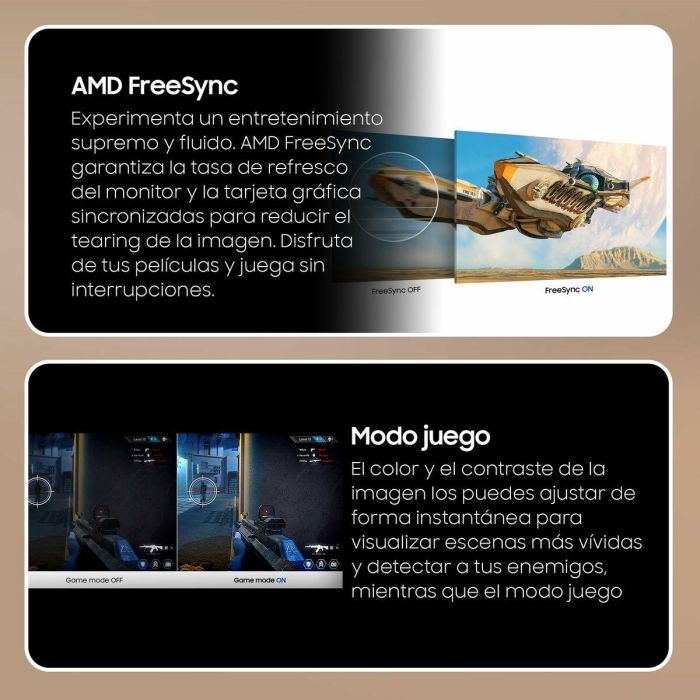 Samsung Pantalla Monitor LS24C332GAUXEN 24" FHD 100 Hz Panel IPS 1 ms 33