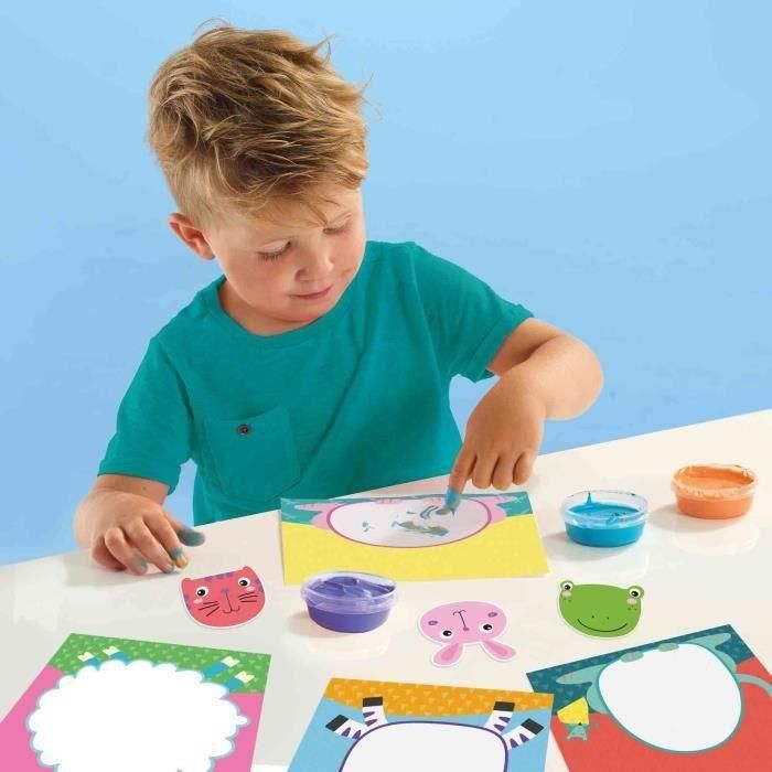 Ses Creative SES8710341144449 - Kit Mi Primero: Pintar con los Dedos - Animales - 8 Cartas con Animales Felices 1 Ses Creative SES8710341144449 - Kit Mi Primero: Pintar con los Dedos - Animales - 8 Cartas con Animales Felices 1