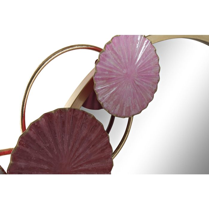 DKD Home Decor Espejo Moderno con Diseño de Círculos en Rosa Oscuro, Dorado y Blanco, Estructura de Metal 116x71x8 cm 1 DKD Home Decor Espejo Moderno con Diseño de Círculos en Rosa Oscuro, Dorado y Blanco, Estructura de Metal 116x71x8 cm 1