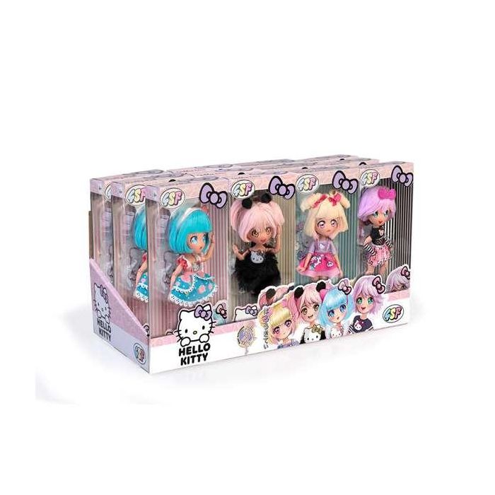 Muñeca hello kitty con15 puntos de articulacion y accesorios 19.5 cm. - modelos surtidos 1 Muñeca hello kitty con15 puntos de articulacion y accesorios 19.5 cm. - modelos surtidos 1