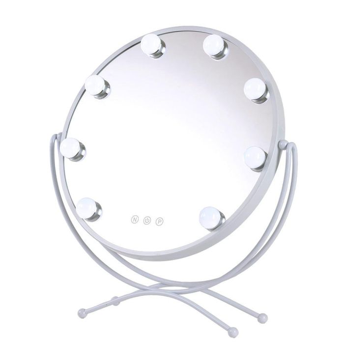 Espejo Iluminado Maquillaje LED 4200ºK 48x43Cm Blanco 40.000H [SUN-KRS-430-W Espejo Iluminado Maquillaje LED 4200ºK 48x43Cm Blanco 40.000H [SUN-KRS-430-W