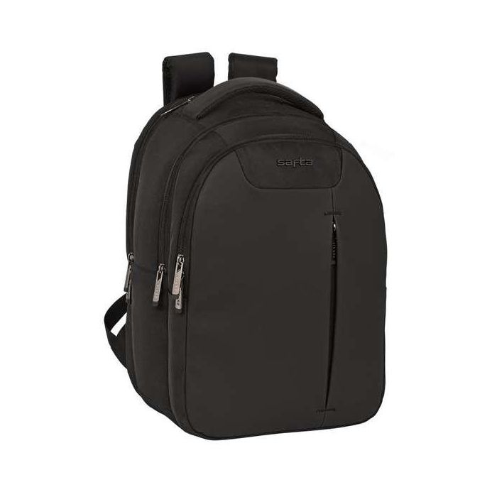 Mochila para Portátil y Tablet con Salida USB Safta Business Negro (31 x 45 x 23 cm)