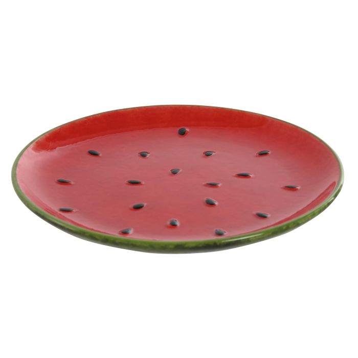 Plato Moderno DKD Home Decor Rojo Verde 22 x 2.5 x 22 cm (4 Unidades) 1 Plato Moderno DKD Home Decor Rojo Verde 22 x 2.5 x 22 cm (4 Unidades) 1