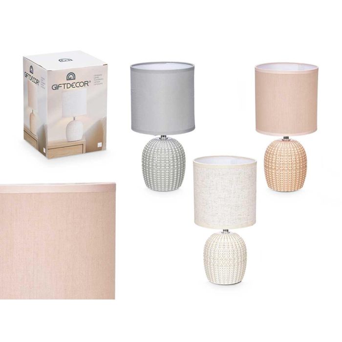 Lampara Sobremesa Ceramica Abombada Surtidos Giftdecor 14X30CM (12 Unidades) Lampara Sobremesa Ceramica Abombada Surtidos Giftdecor 14X30CM (12 Unidades)