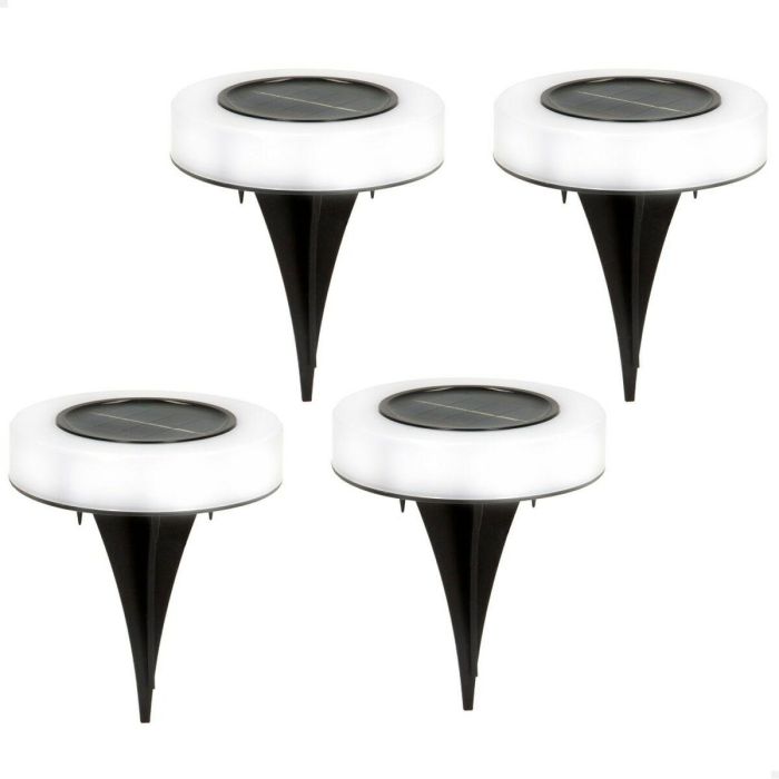 Set de estacas solares de jardín Aktive 4 Piezas ABS 10,5 x 12,5 x 10,5 cm (6 Unidades) 6 Set de estacas solares de jardín Aktive 4 Piezas ABS 10,5 x 12,5 x 10,5 cm (6 Unidades) 6