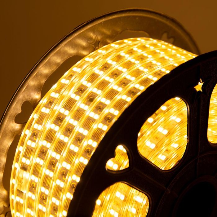 Tira de 120 LEDs/M 500W 1.000Lm 6000ºK SMD5050 220VAC IP65 x50M 40.000H  [HO-220-120-50M-CW] 11