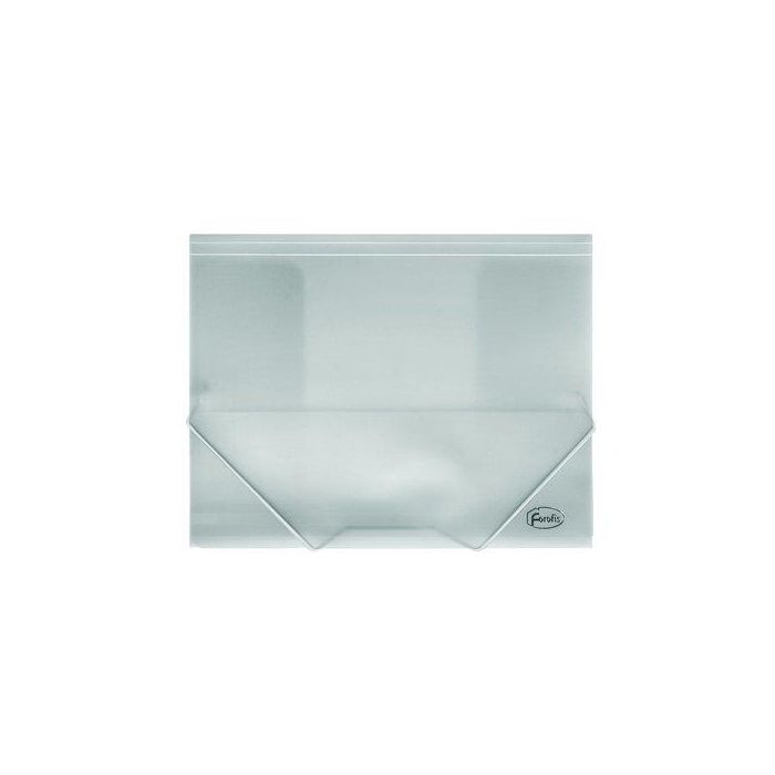 Carpeta De Gomas Y Solapas Forofis Pp A4 Traslucido Blanco