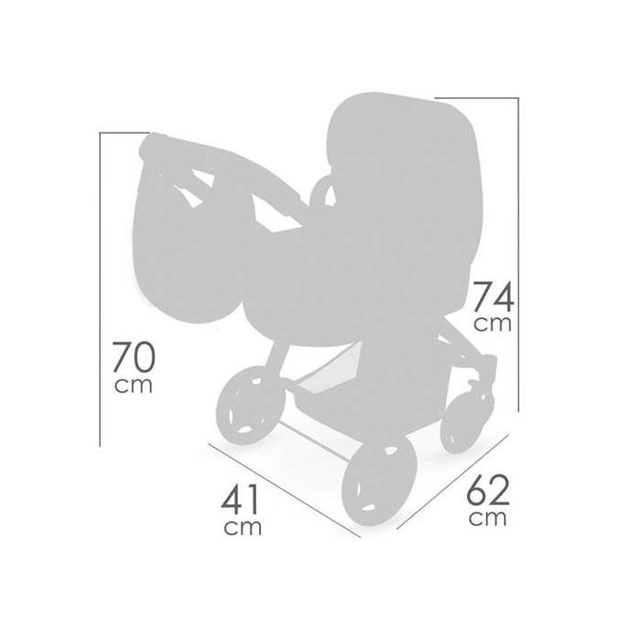 Decuevas Coche de Muñeca 3x1 Plegable con Bolso para Muñecas hasta 48 cm - Dimensiones 41x62x70 cm 8 Decuevas Coche de Muñeca 3x1 Plegable con Bolso para Muñecas hasta 48 cm - Dimensiones 41x62x70 cm 8