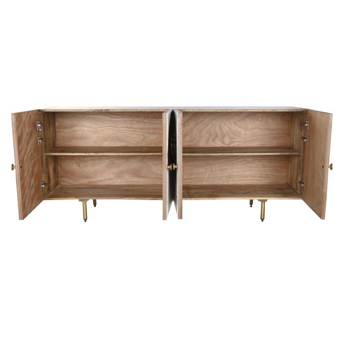 Buffet Tropical DKD Home Decor Blanco Marron 45 x 75 x 177 cm 3