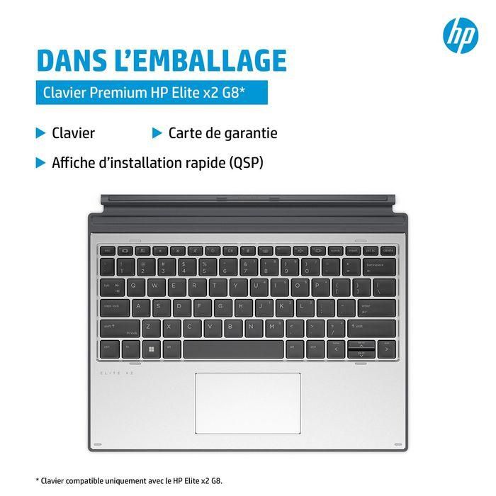 HP Elite x2 G8 Premium Keyboard - Teclado español desmontable para HP Elite x2 G8 Tablet, privacidad con un toque 8