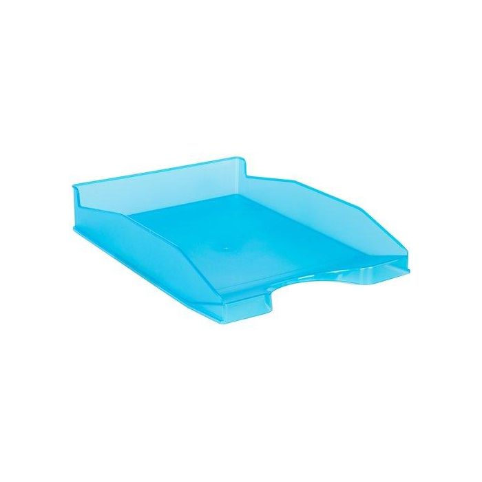 Bandeja Sobremesa Traslucida Azul