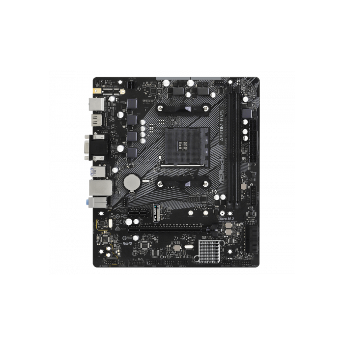 Placa ASRock A520M-Hvs,Amd,Am4,A520,2Ddr4,64,Vga+Hdmi,4Sata3,1M.2,4Usb2.0,2Usb3.2,Usb-C,1Gb,Matx 1