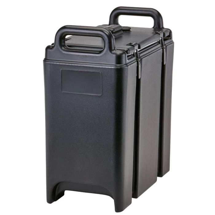 CAMBRO - 350LCD-110 - Contenedor isotérmico para alimentos líquidos sin grifo - (12,7 litros) - 42 x 23 x 47 cm - Negro
