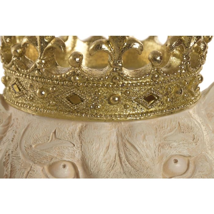 DKD Home Decor Figura Colonial Blanco Dorado 23 x 35 x 28 cm (2 Unidades)