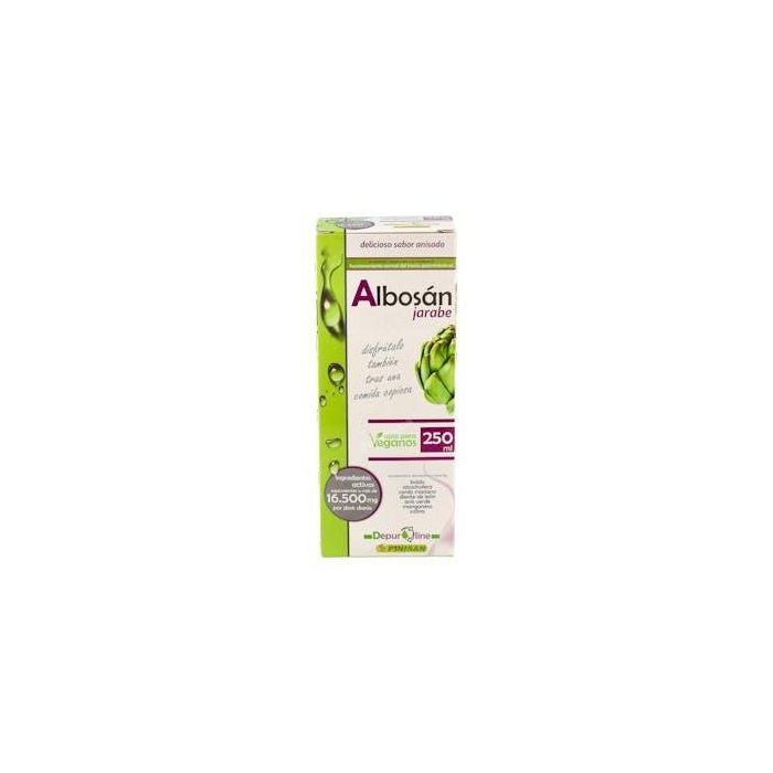 PINISAN Albosan Jarabe de Alcachofera, Boldo y Cardo Mariano 250ml - Salud Hepática, Vegano, Sin Gluten ni Lactosa