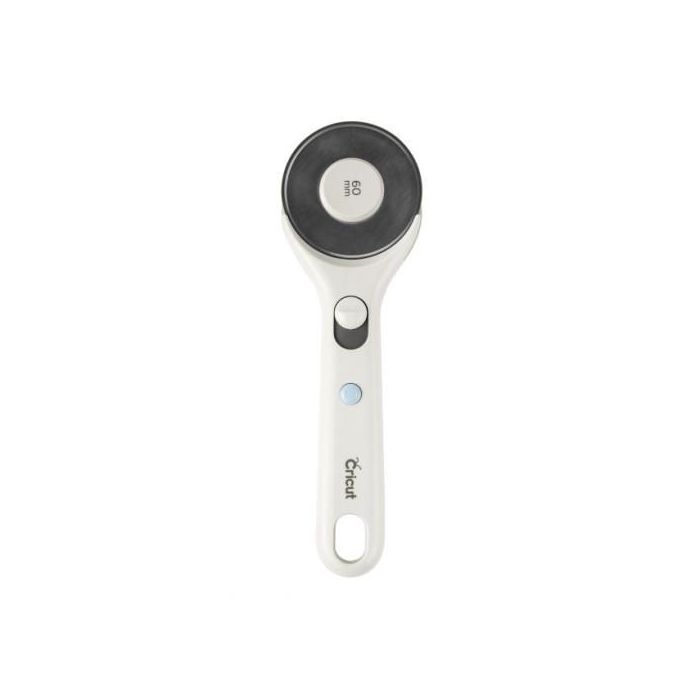 Cricut 2004670 Cortador Giratorio - Acero Inoxidable, Mando Blanco, Disco 6 cm Cricut 2004670 Cortador Giratorio - Acero Inoxidable, Mando Blanco, Disco 6 cm