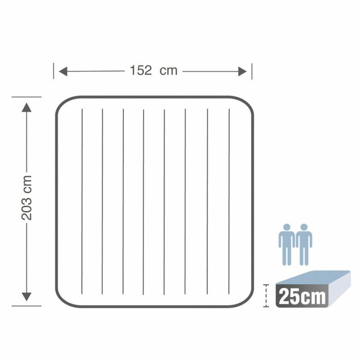 Colchón Hinchable Intex 152 x 25 x 203 cm 1 Colchón Hinchable Intex 152 x 25 x 203 cm 1
