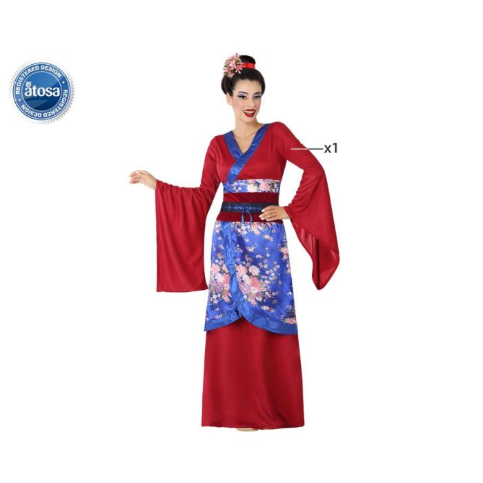 Disfraz Japonesa Geisha Rojo Adulto M-L 0 Disfraz Japonesa Geisha Rojo Adulto M-L 0