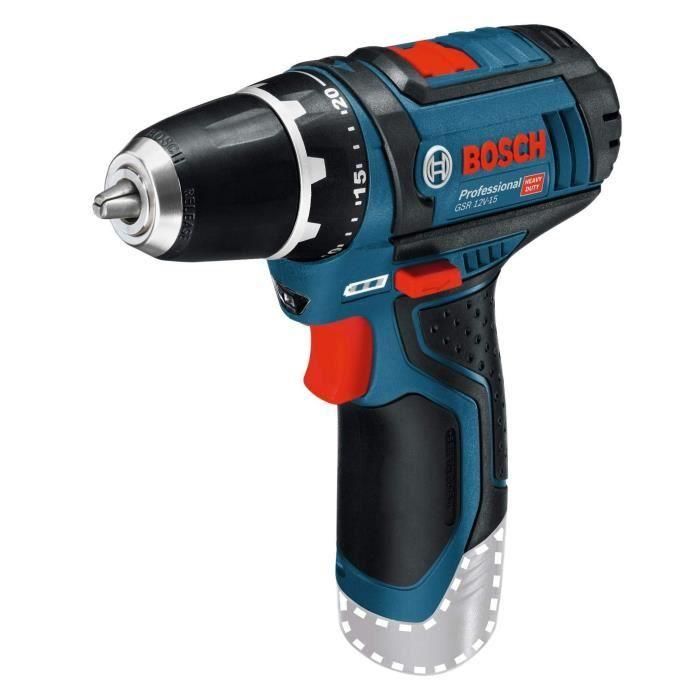 GSR 12V-15 Taladro de destornillador solo Bosch Cardboard profesional 0601868101 GSR 12V-15 Taladro de destornillador solo Bosch Cardboard profesional 0601868101