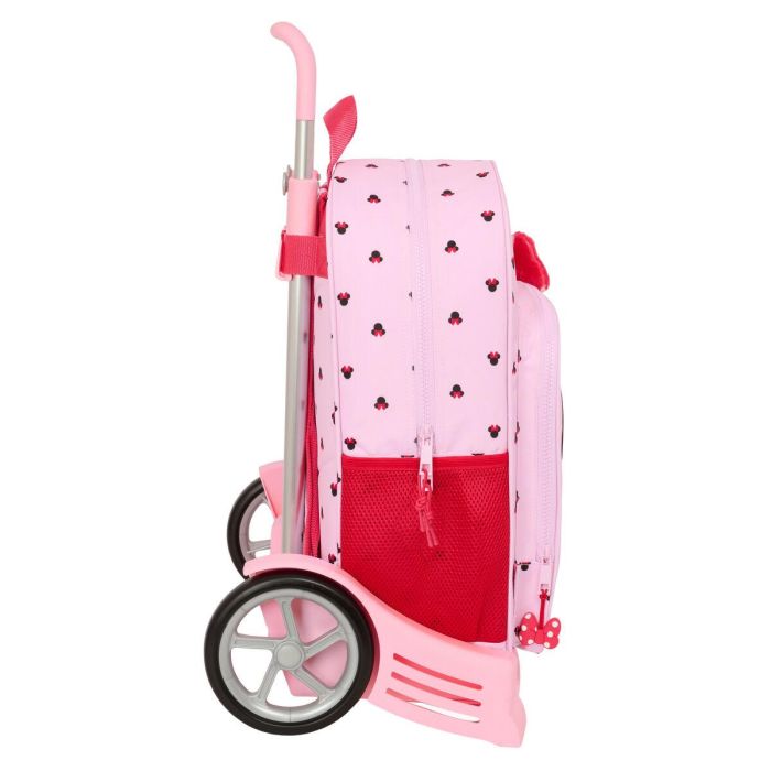 Mochila Escolar con Ruedas Minnie Mouse Naive Rosa 33 x 42 x 14 cm 1