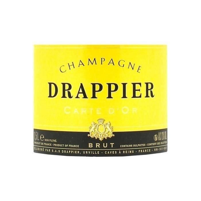 Tarjeta dorada Magnum Drappier Cuvée Champagne 1