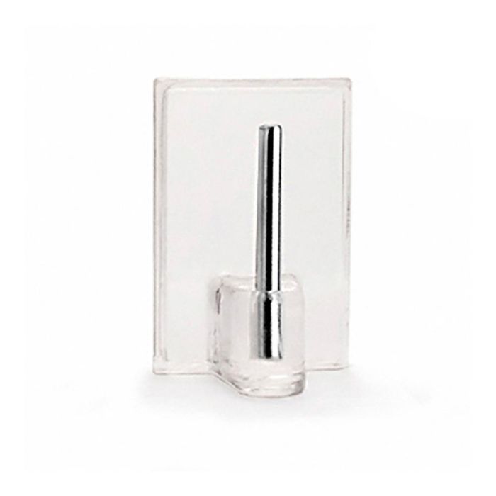 Inofix Gancho portavisillos adhesivo transparente PVC 2042-0-000 (blister 4 unid.)