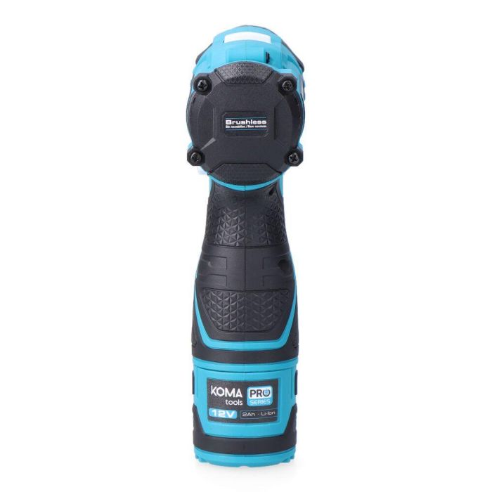Koma Tools Taladro Percutor Brushless 12V 12v-tpb-k con Batería y Cargador, Mandril 10mm, 32Nm, Incluye Maletín y Accesorios 3