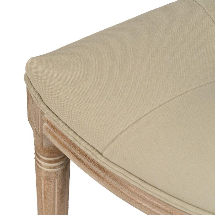 Banqueta Beige Madera de caucho 125 x 45 x 48 cm 5