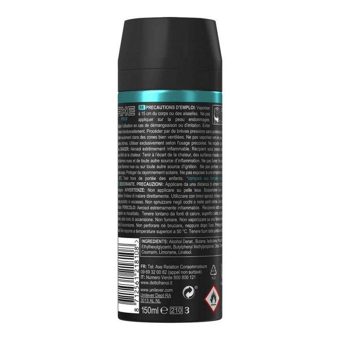 Axe Apollo desodorante 150 ml vaporizador 3 Axe Apollo desodorante 150 ml vaporizador 3