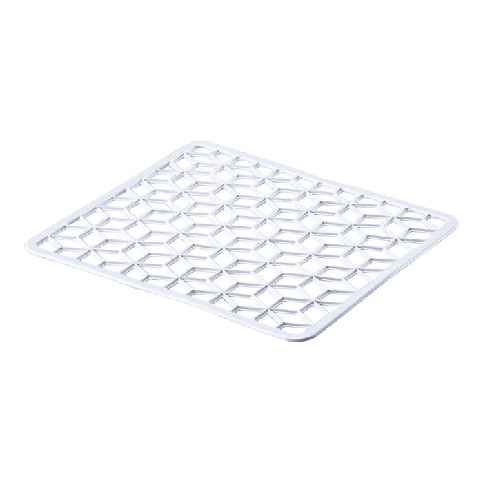 Mondex Salvaplatos de plástico blanco 33x31cm, salva fregadero 0 Mondex Salvaplatos de plástico blanco 33x31cm, salva fregadero 0