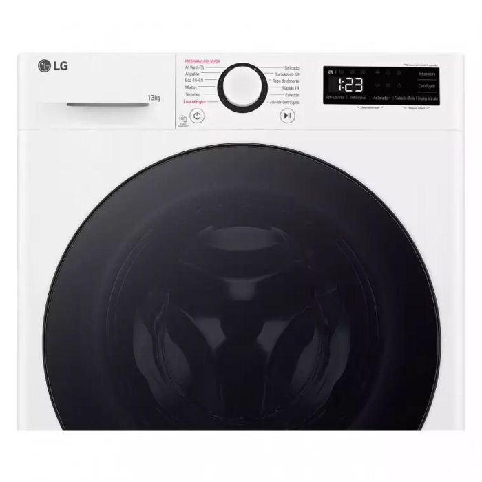 Lavadora LG F4WR6013AGW 60 cm 1400 rpm 13 kg Vapor 5