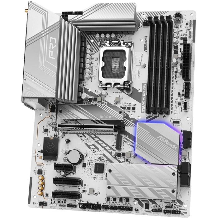 ASRock Placa Base Z890 Pro RS WiFi White ATX Intel Z890 LGA 1851 DDR5 Wi-Fi 6E Bluetooth 5.3 4 ASRock Placa Base Z890 Pro RS WiFi White ATX Intel Z890 LGA 1851 DDR5 Wi-Fi 6E Bluetooth 5.3 4