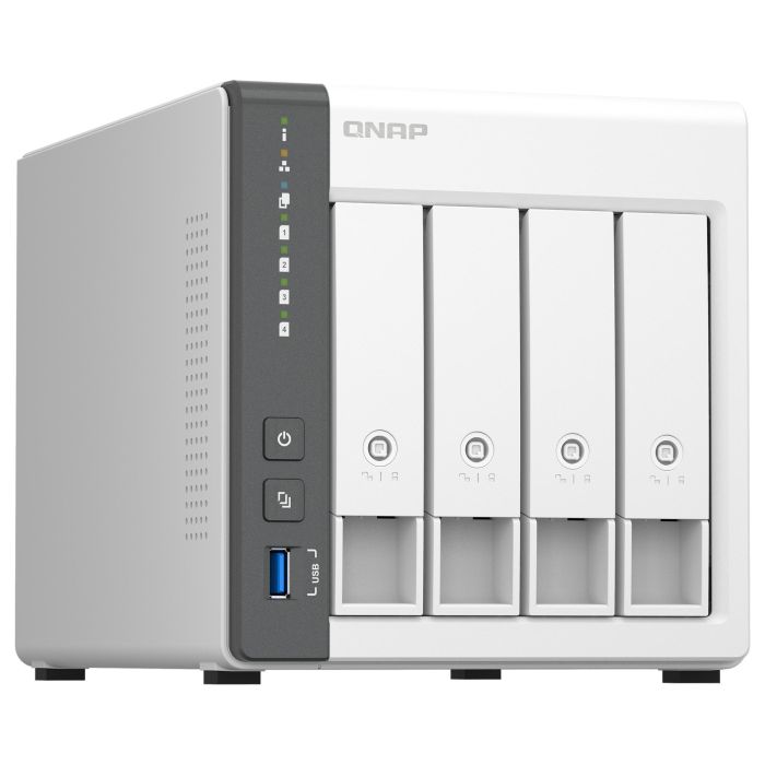 Qnap NAS TS-433-4G Torre Servidor 4 Bahías 3.5"/2.5" 4GB RAM 2.5GbE para Sincronizar y Compartir Archivos y Datos Privado 3