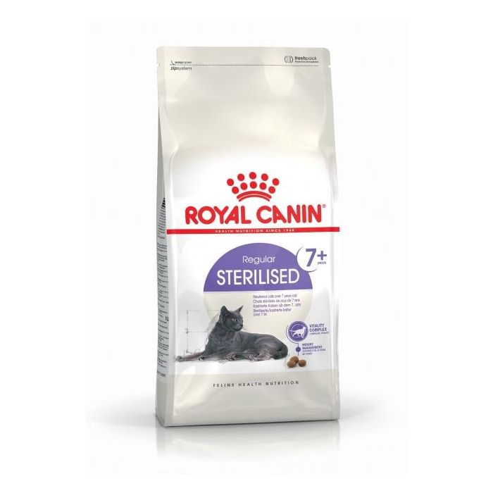 Royal Canin Feline Sterilised 7+ para gatos esterilizados mayores de 7 años, 3.5 kg - Control de peso y vitalidad Royal Canin Feline Sterilised 7+ para gatos esterilizados mayores de 7 años, 3.5 kg - Control de peso y vitalidad
