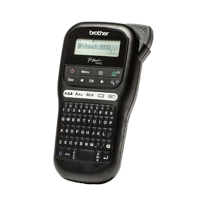 Brother P-touch H110 Impresora de Etiquetas QWERTY Transferencia Térmica Negro 1 Brother P-touch H110 Impresora de Etiquetas QWERTY Transferencia Térmica Negro 1