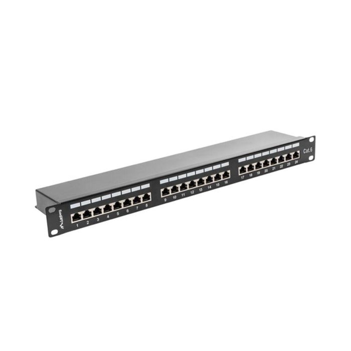 Lanberg Patch Panel 24 Puertos Cat6 RJ-45 Negro Metal 1U PPS6-1024-B 9 Lanberg Patch Panel 24 Puertos Cat6 RJ-45 Negro Metal 1U PPS6-1024-B 9