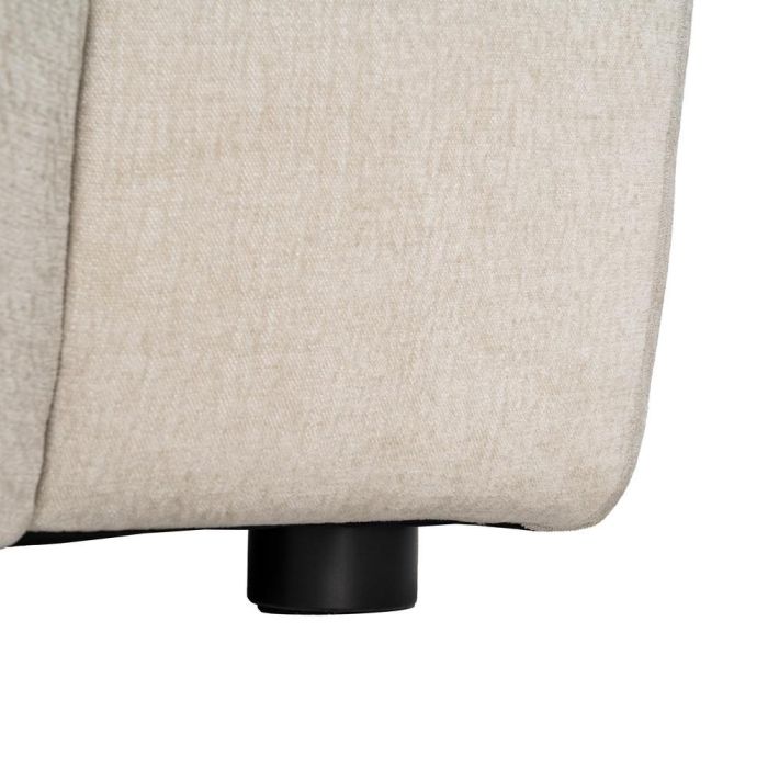 Sofá Chaise Longue Derecha Crema Tejido 307 X 202 X 81 cm