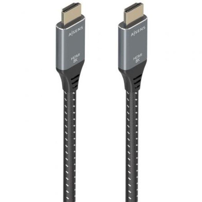 AISENS - CABLE HDMI V2.1 ULTRA ALTA VELOCIDAD / HEC 8K@60HZ 48GBPS, A/M-A/M, GRIS/NEGRO, 7.0M 0 AISENS - CABLE HDMI V2.1 ULTRA ALTA VELOCIDAD / HEC 8K@60HZ 48GBPS, A/M-A/M, GRIS/NEGRO, 7.0M 0