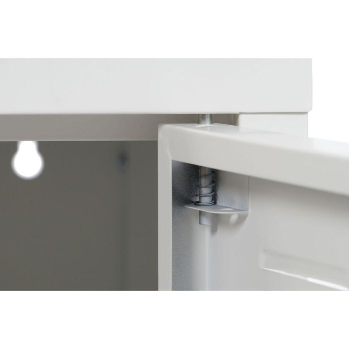 Mueble de TV Home ESPRIT Blanco Metal 120 x 40 x 58 cm 4 Mueble de TV Home ESPRIT Blanco Metal 120 x 40 x 58 cm 4