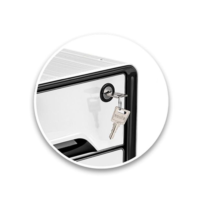 Fichero Cajones De Sobremesa Cep Smoove Secure Con Cerradura 4 Cajones Color Blanco-Negro 288x360x270 mm 4