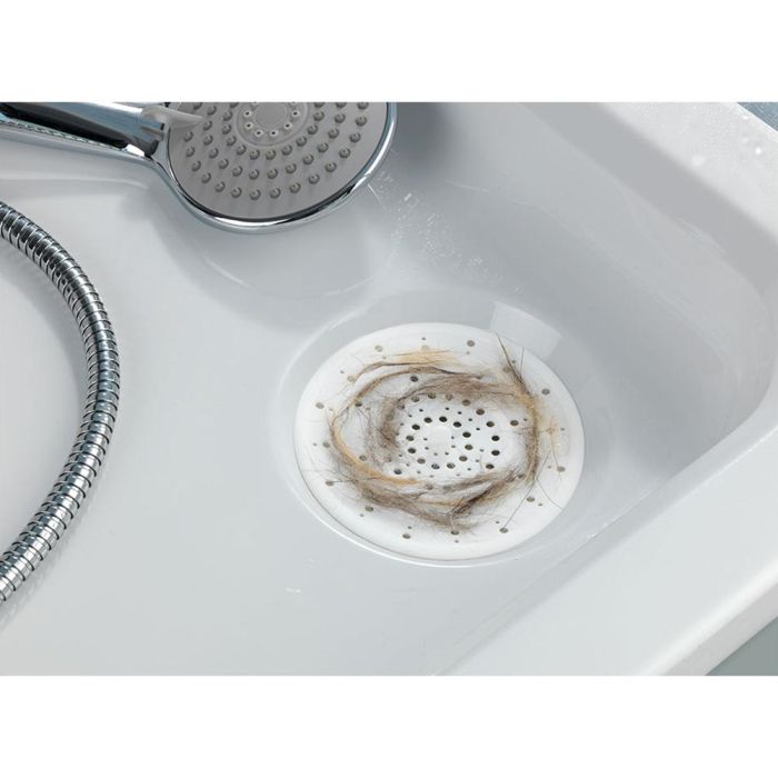 Wenko Filtro de desagüe de silicona Sava, blanco 8183100 2 Wenko Filtro de desagüe de silicona Sava, blanco 8183100 2