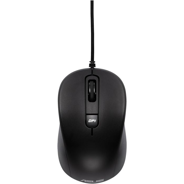 Asus MU101C Ratón Silencioso con Cable USB Óptico Negro 3200 DPI 3 Botones 1