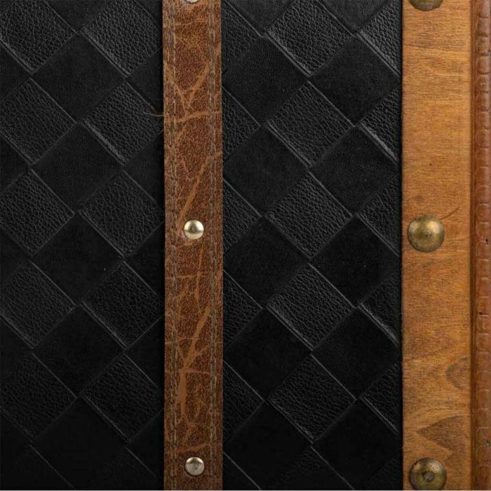 Maleta decorativa Alexandra House Living Negro PVC Madera Metal Tela Vintage 30 x 17 x 43 cm 1 Maleta decorativa Alexandra House Living Negro PVC Madera Metal Tela Vintage 30 x 17 x 43 cm 1
